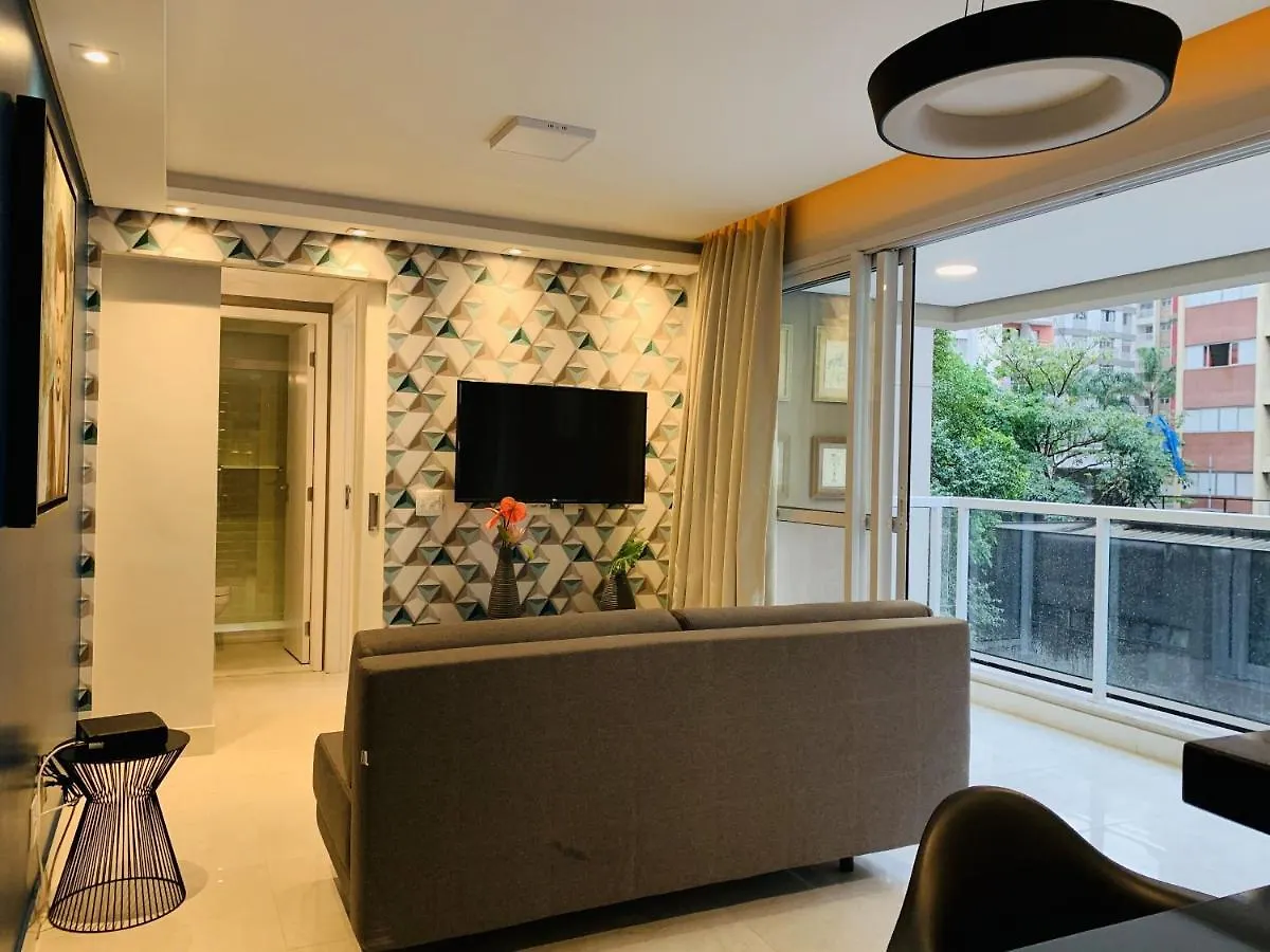 Апартаменты Apartamento Perfeito Na Rua Augusta Novo Сан-Пауло